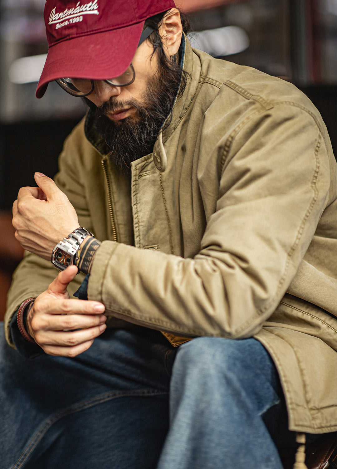 American Retro N1 Deck Suit Thickened Warm Cotton Short Quilted Men's Jacket