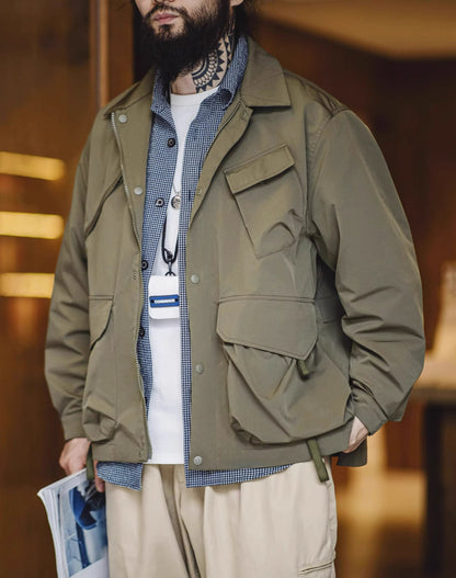 Urban Outdoor Casual Mountain Large Pocket Function Men's Jacket