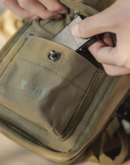 American M209 Tactical Canvas One-Shoulder Magnetic Men's Bag