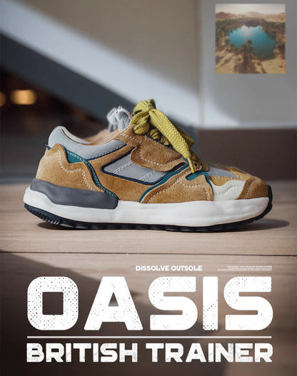 British Oasis Retro Dissolving Thick-Soled Men's Sports Shoes