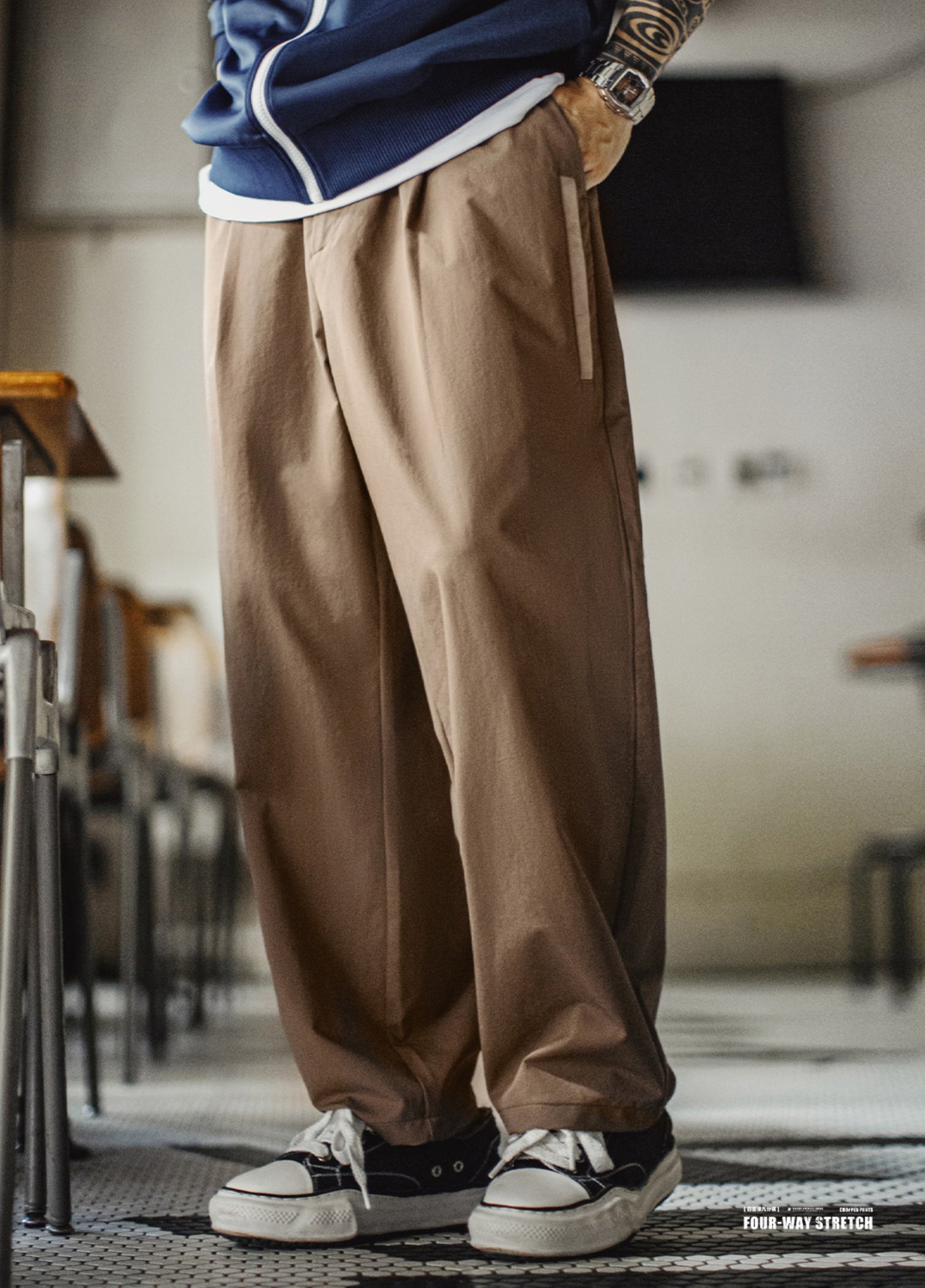 American Four-Way Stretch Commuting Wrinkle-Resistant Tapered Men's Trousers - Harmony Gallery
