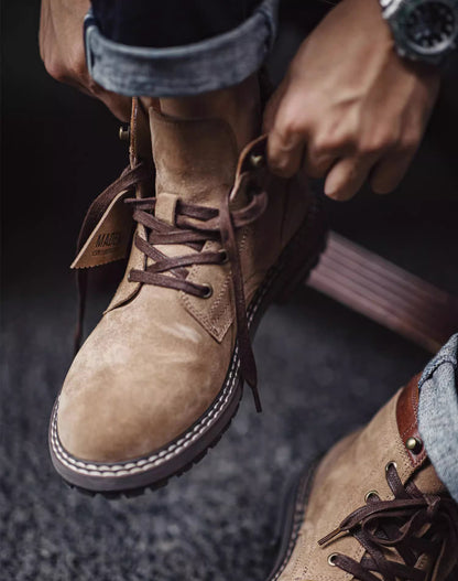 American Desert Genuine Leather Outdoor Men's Work Boot