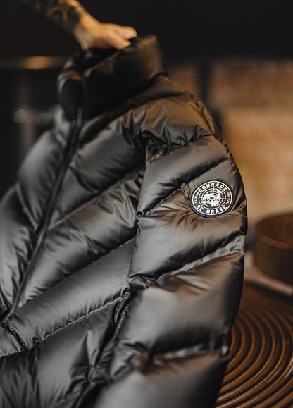 American Matte Short Sealed Bread Warm Outerwear Drill-Proof Men's Jacket