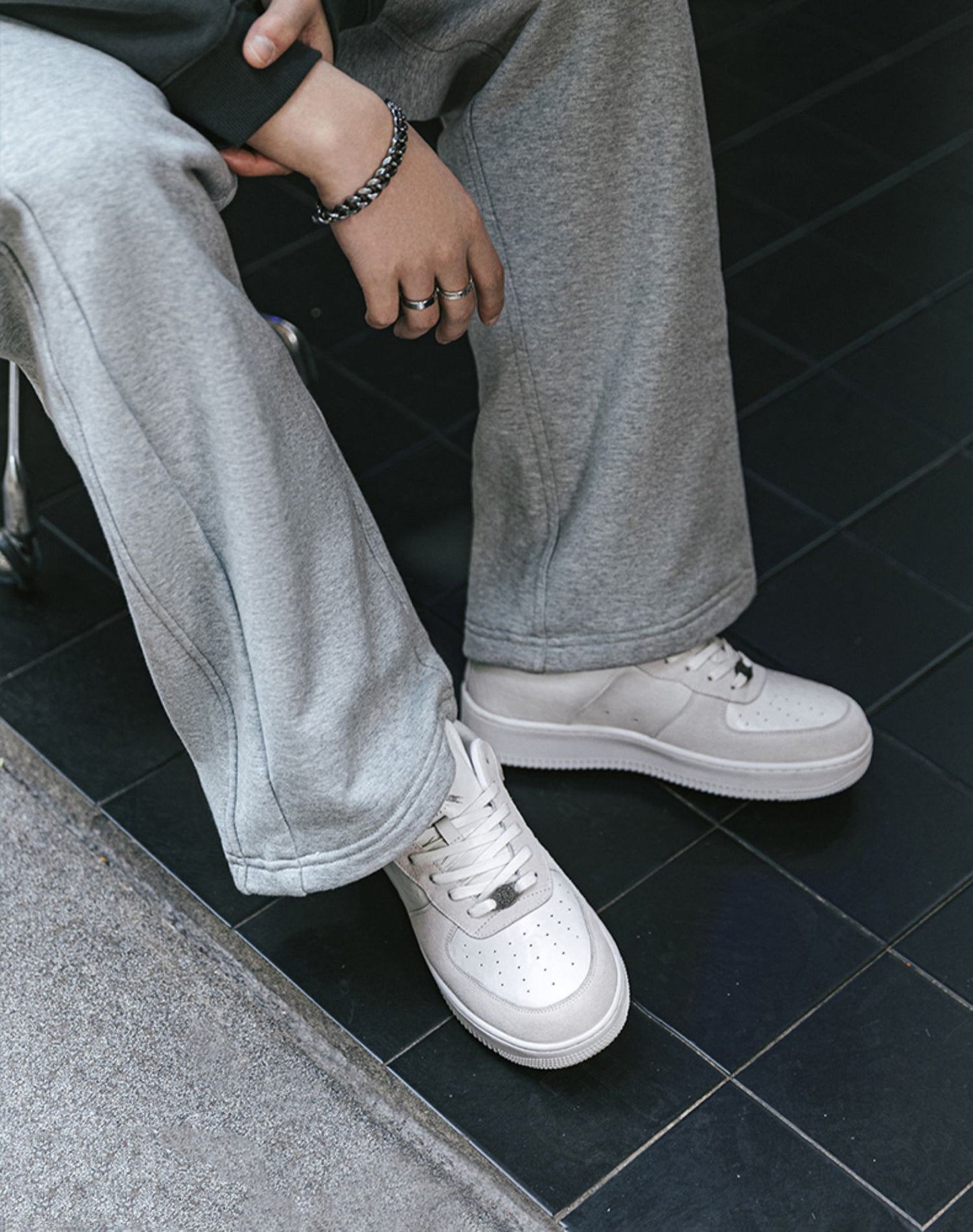 American Pure White Air Force Fall Thick Bottom All-Match Men's Casual Shoes - Harmony Gallery