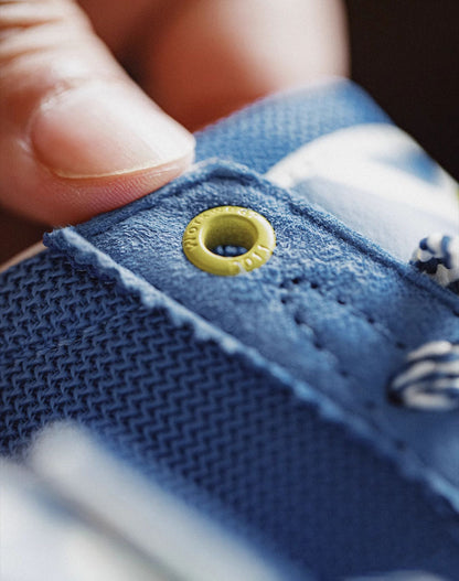 German Retro Sports Forrest Gump Mesh Polar Blue Breathable Men's Casual Shoes - Harmony Gallery