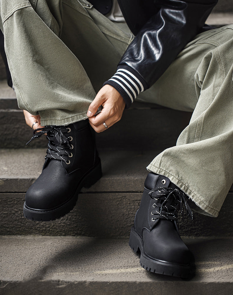 American Big Martin Boots Round Toe Work Mid-Cut Commuter Men's Boot - Harmony Gallery