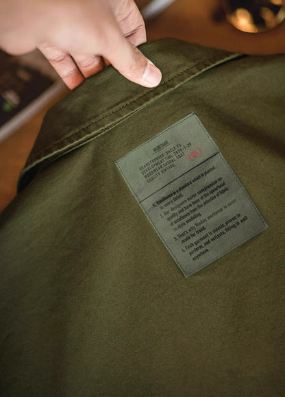 American Retro Workwear M42 Four-Pocket Military Men's Shirt - Harmony Gallery