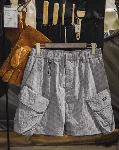 American Mountain Multi-Pocket Functional Straight Five-Quarter Men's Shorts - Harmony Gallery