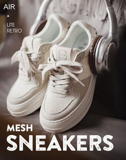 American Retro Low-Top Thin Mesh Breathable Lightweight Men's Casual Shoes - Harmony Gallery