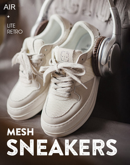 American Retro Low-Top Thin Mesh Breathable Lightweight Men's Casual Shoes - Harmony Gallery