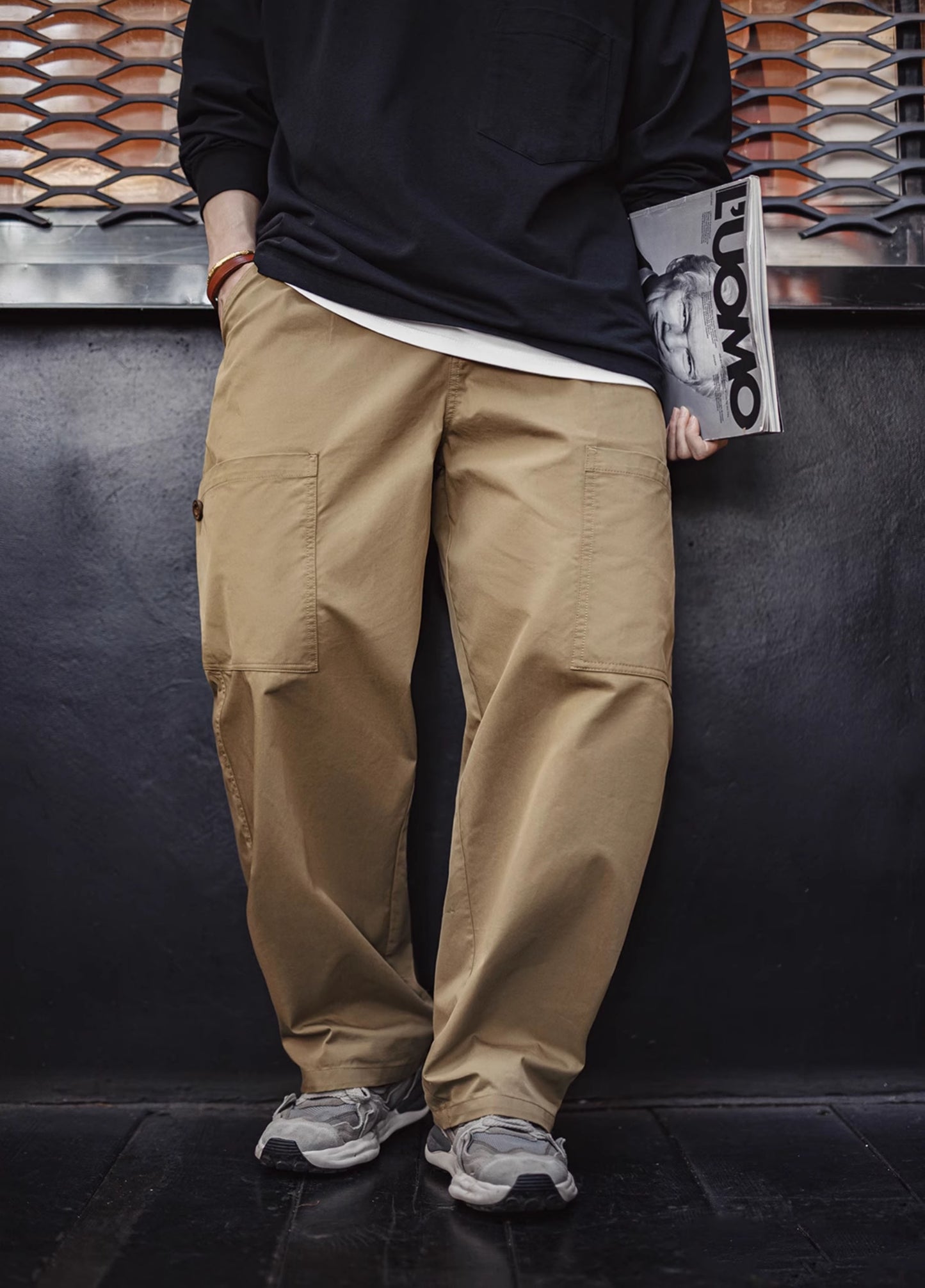 American Multi-Pocket Silhouette Straight Tapered Herrenhose