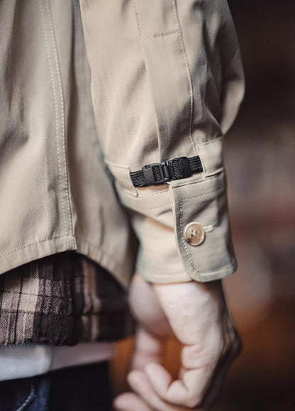 Camisa de hombre American Herringbone con doble botonadura y todo fósforo Commuter