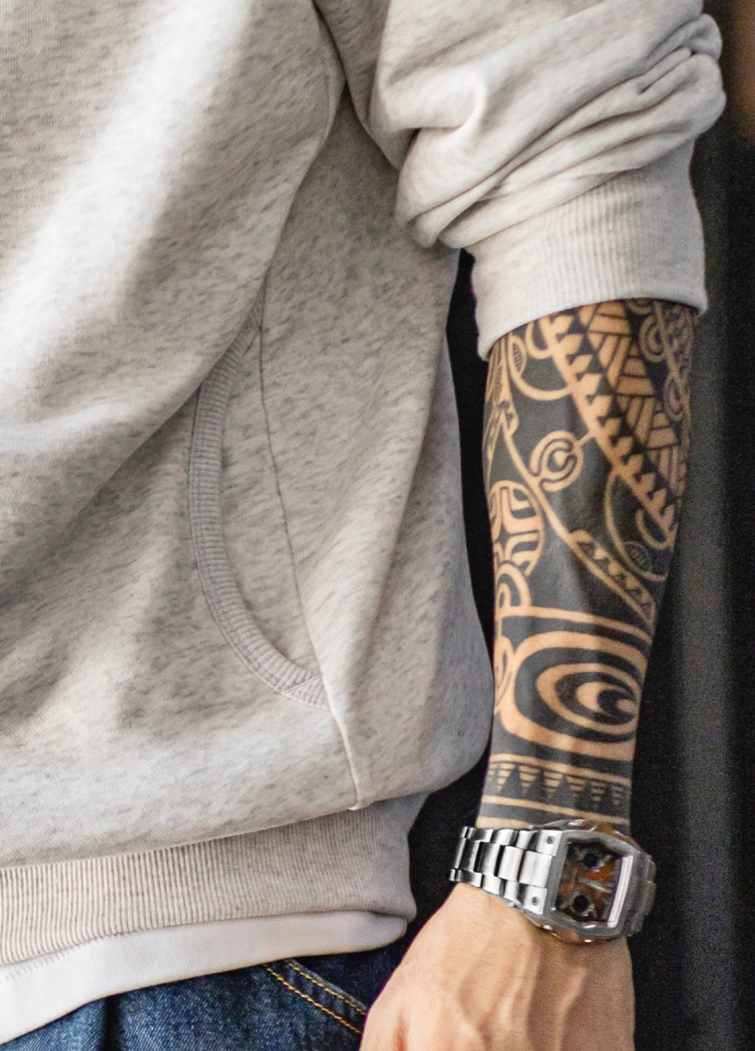 American Casual Hooded Raglan Sleeve Cardigan Long-Sleeved Men's Jacket - Harmony Gallery