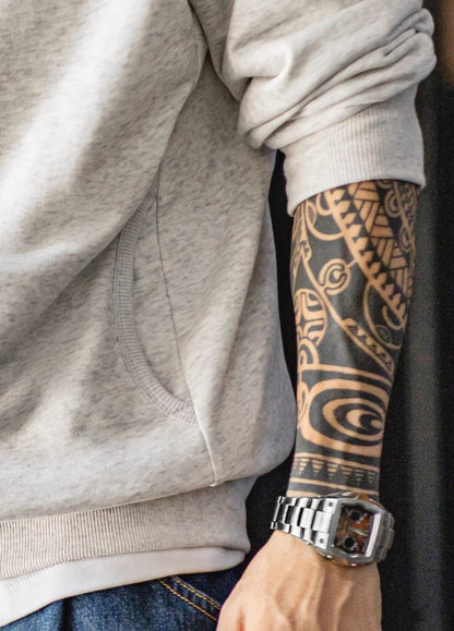 American Casual Hooded Raglan Sleeve Cardigan Long-Sleeved Men's Jacket - Harmony Gallery