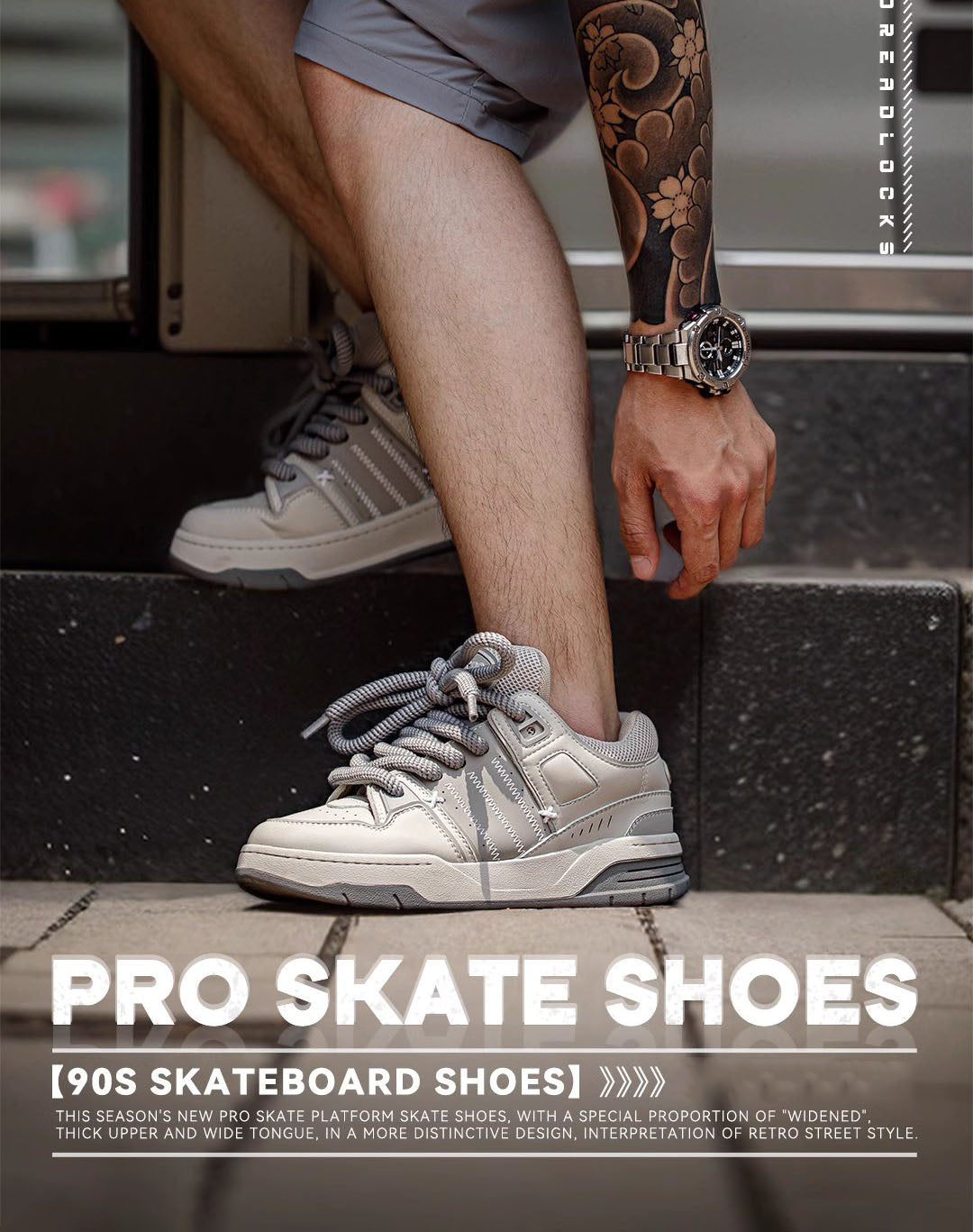 American Retro Skateboard Versatile Sports Men's Casual Shoes