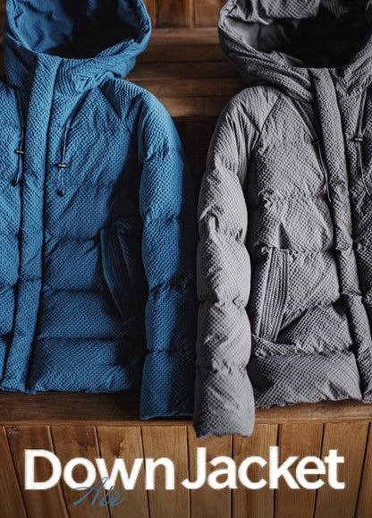 American Workwear Seersucker Outerwear High Loft Textured Men's Jacket