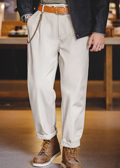 American Retro Casual Naples Gentleman Men's Trousers