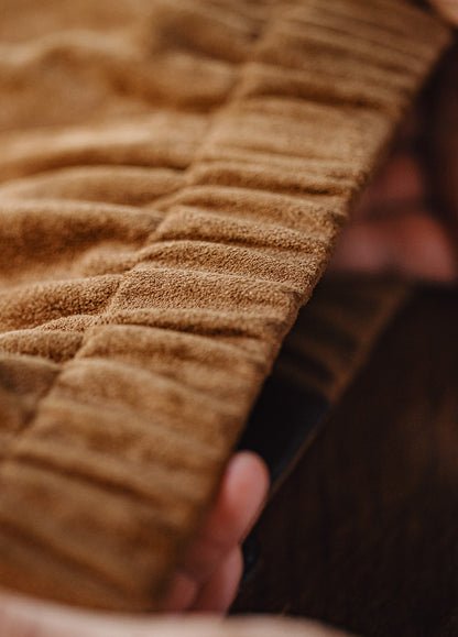 American Retro Suede Coach With Short Soft Velvet Surface Men's Jacket