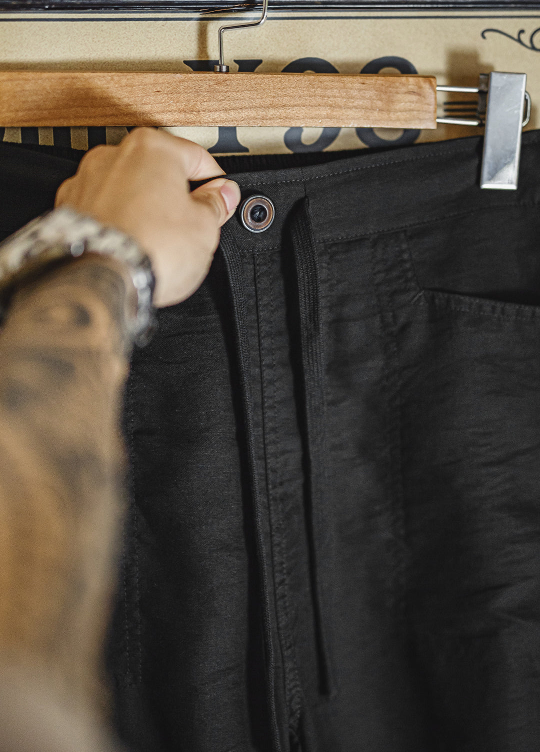 American Workwear Linen Beckham Thin And Draping Lyocell Tencel  Men's Trousers - Harmony Gallery