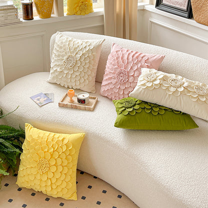 Декоративные подушки с 3D цветочным рисунком Vibrant Blossom Beauty