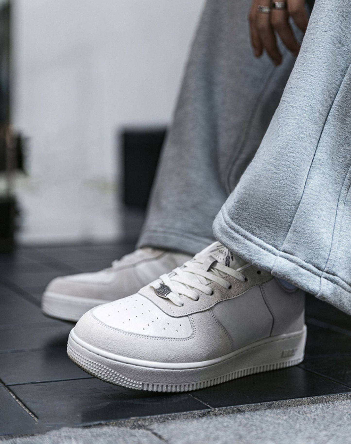 American Pure White Air Force Fall Thick Bottom All-Match Men's Casual Shoes - Harmony Gallery