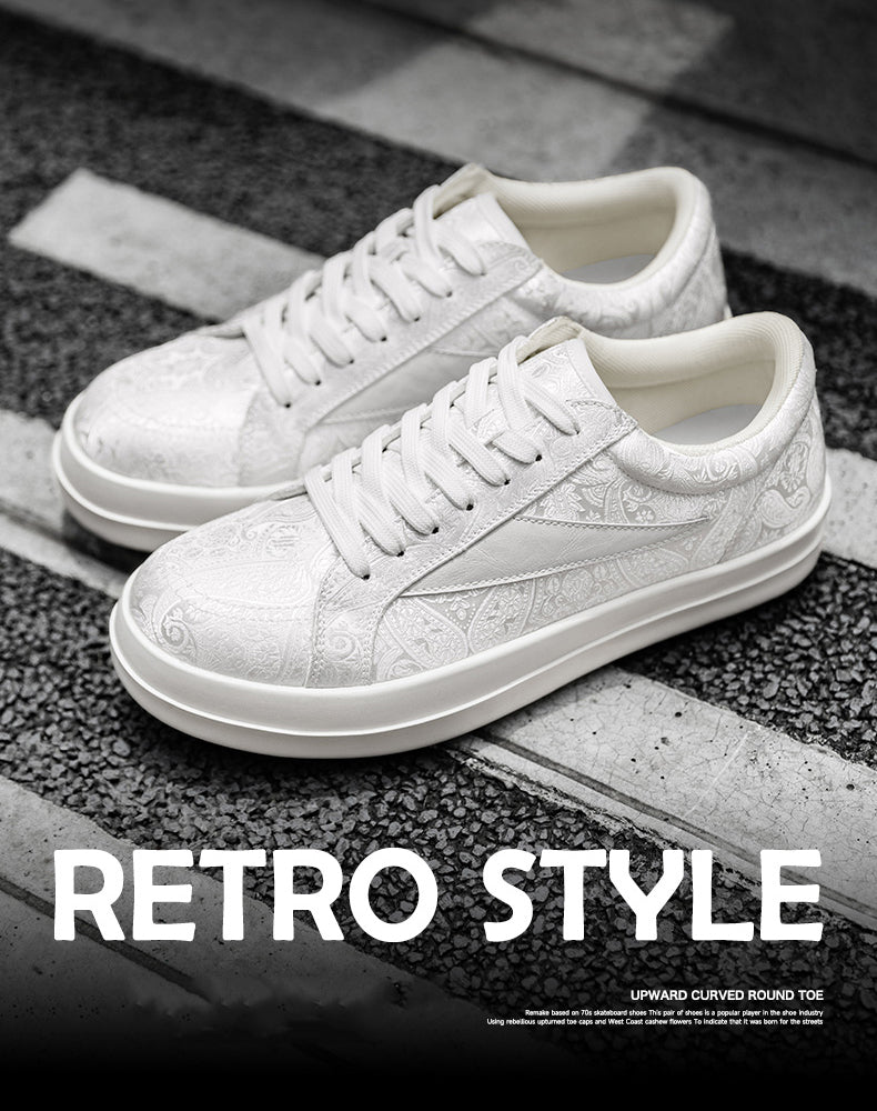 American Retro Cashew Flower Embroidered Breathable Men's Casual Shoes - Harmony Gallery