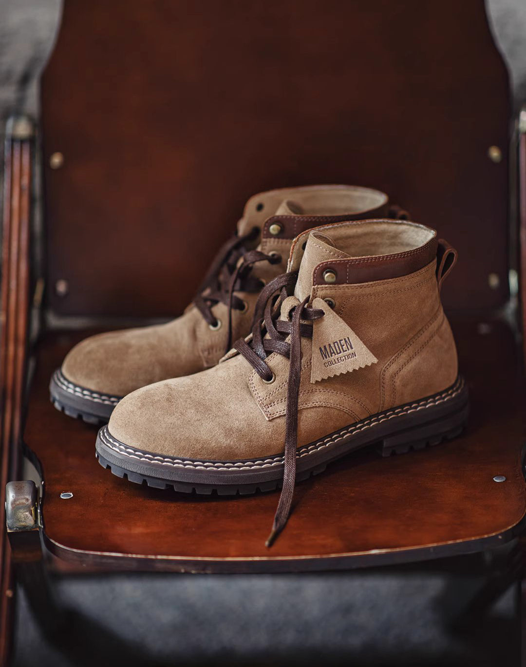 American Desert Genuine Leather Outdoor Men's Work Boot - Harmony Gallery