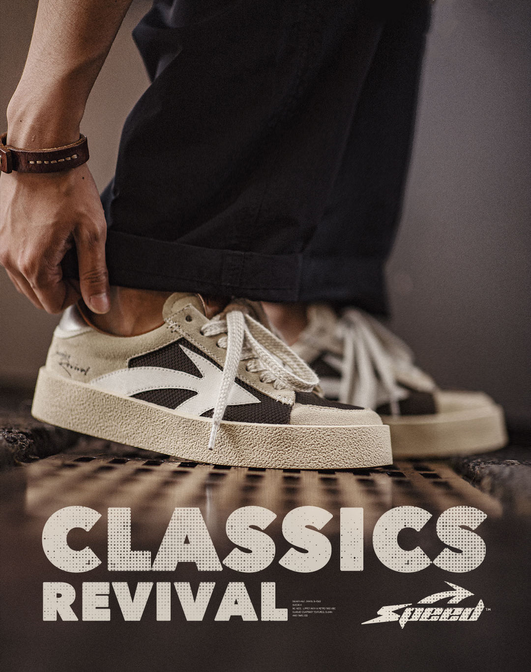 American Retro Silver Tail Splicing Thick Bottom Mesh Breathable Men's Casual Shoes - Harmony Gallery