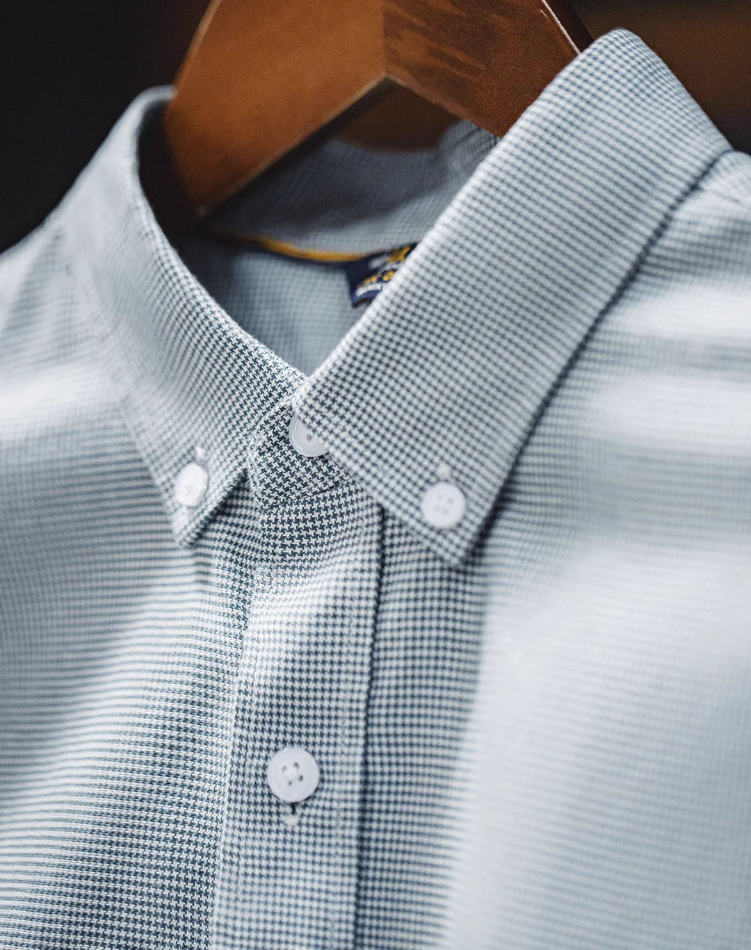 American Casual Button Cotton Commuter Business Plaid Men's Shirt