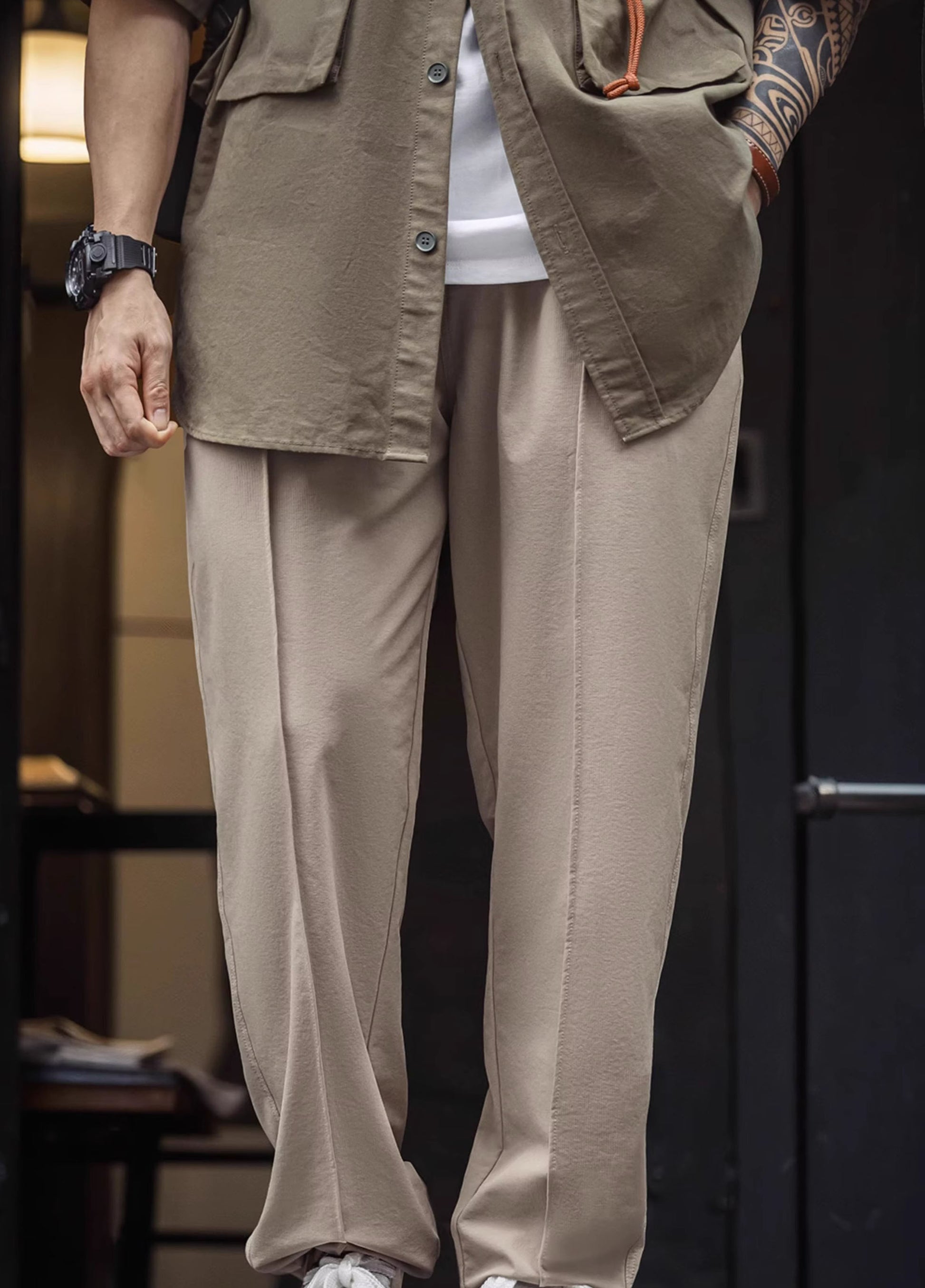American Casual Outdoor Functional Tapered Elastic Waist Men's Trousers - Harmony Gallery