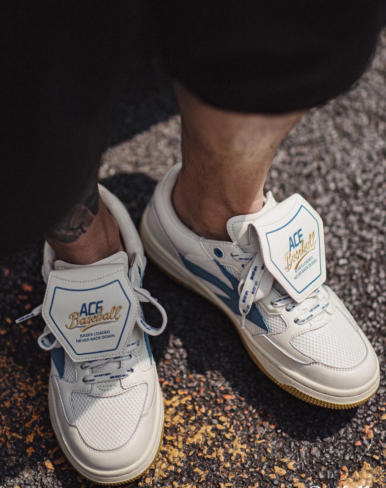 American Retro White Mesh Breathable High Street Daily Men's Casual Shoes - Harmony Gallery