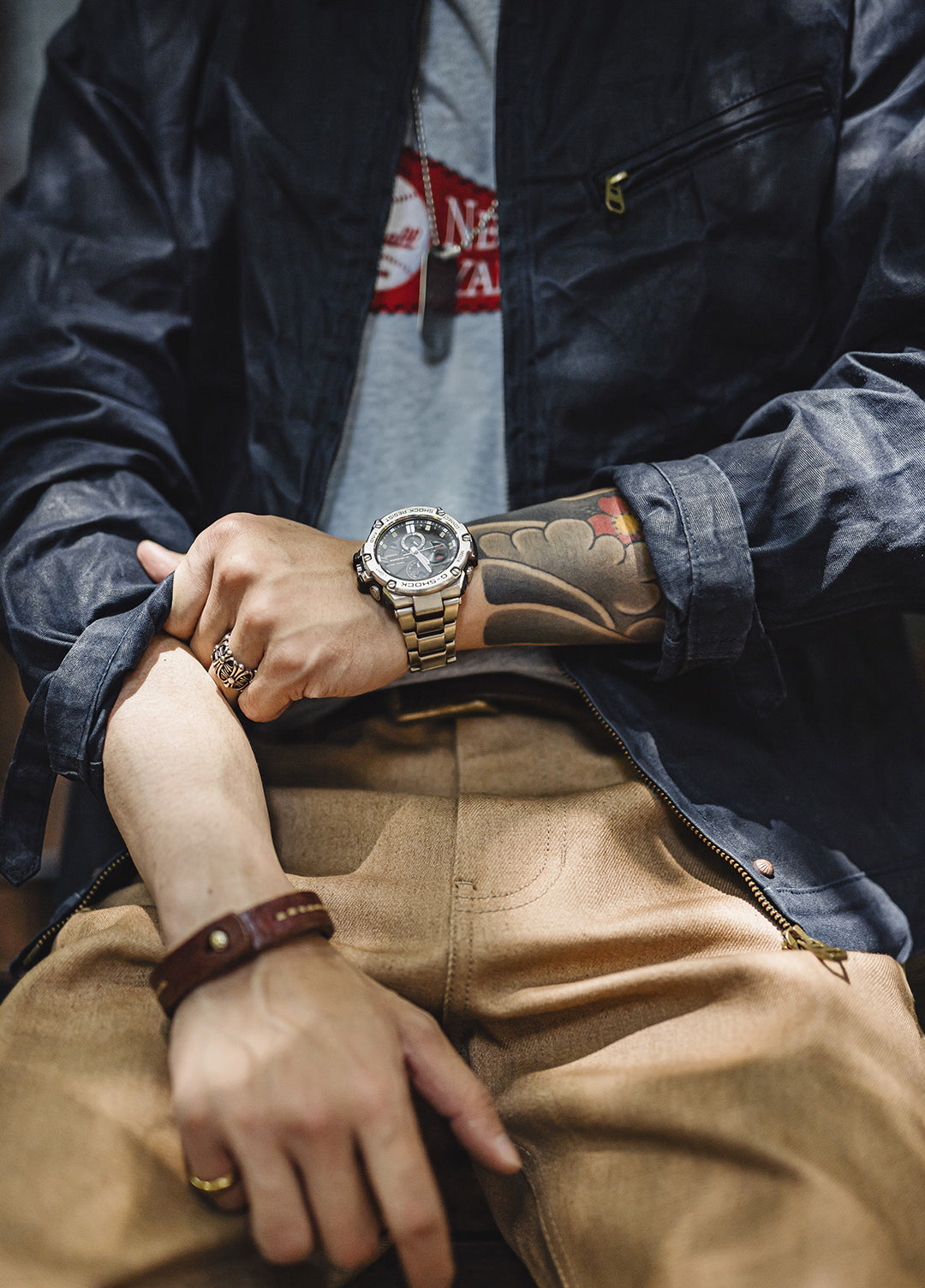 American Retro Western Straight Yellowstone Red Ear Original Cow Men's Jeans - Harmony Gallery