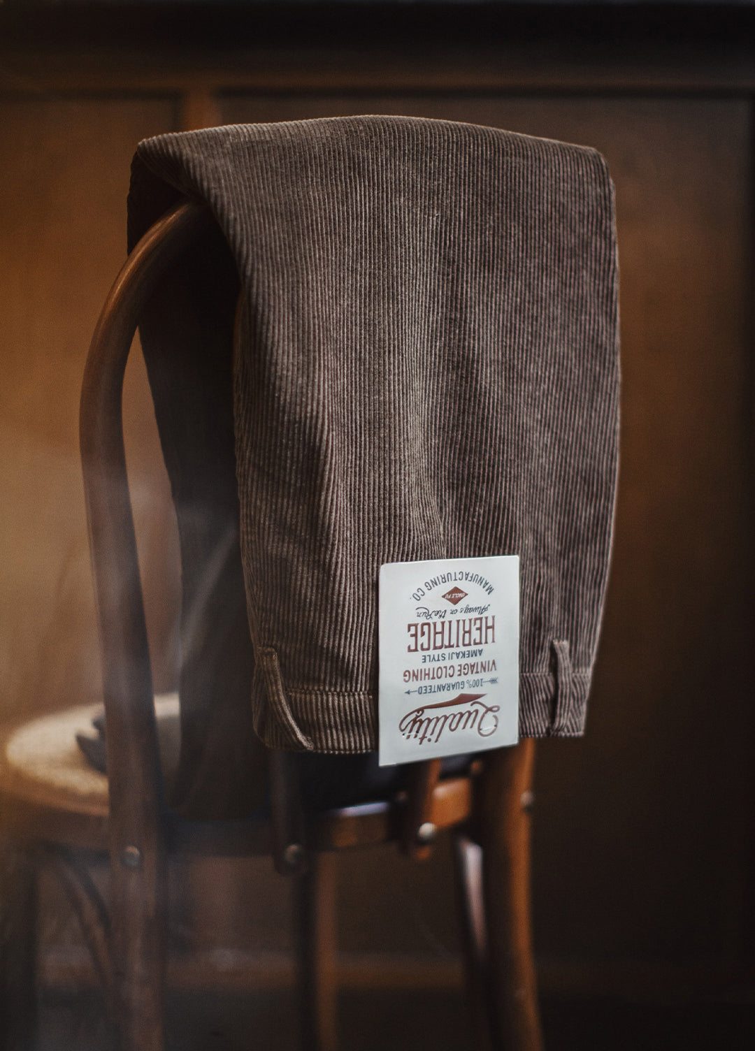 American Retro Corduroy Thickened Straight Leg Wide-Leg Daily Men's Trousers