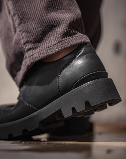 Square-toe Derby Matte Casual Leather Versatile Men's Dress Shoes