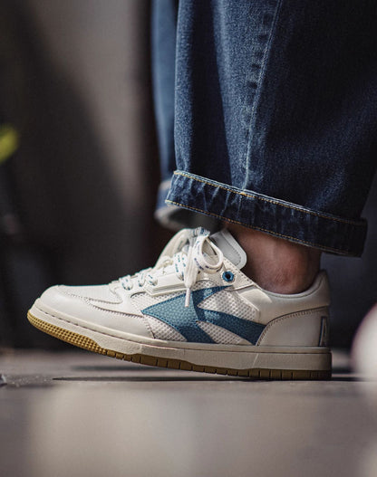 American Retro White Mesh Breathable High Street Daily Men's Casual Shoes - Harmony Gallery