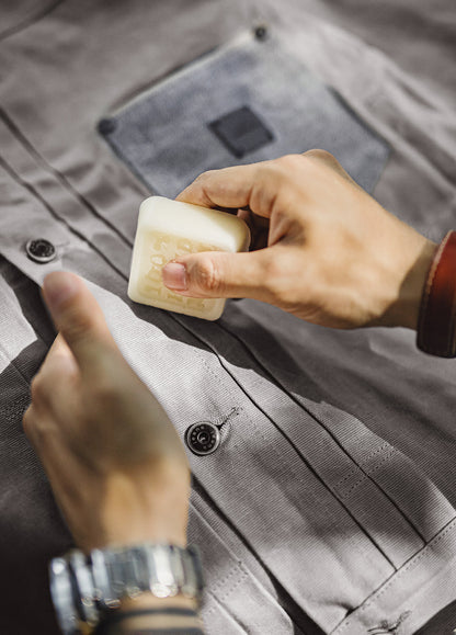 American Retro Wax Jacket Pure Cotton Hunting Stiff Gray Generation Men's Jacket - Harmony Gallery