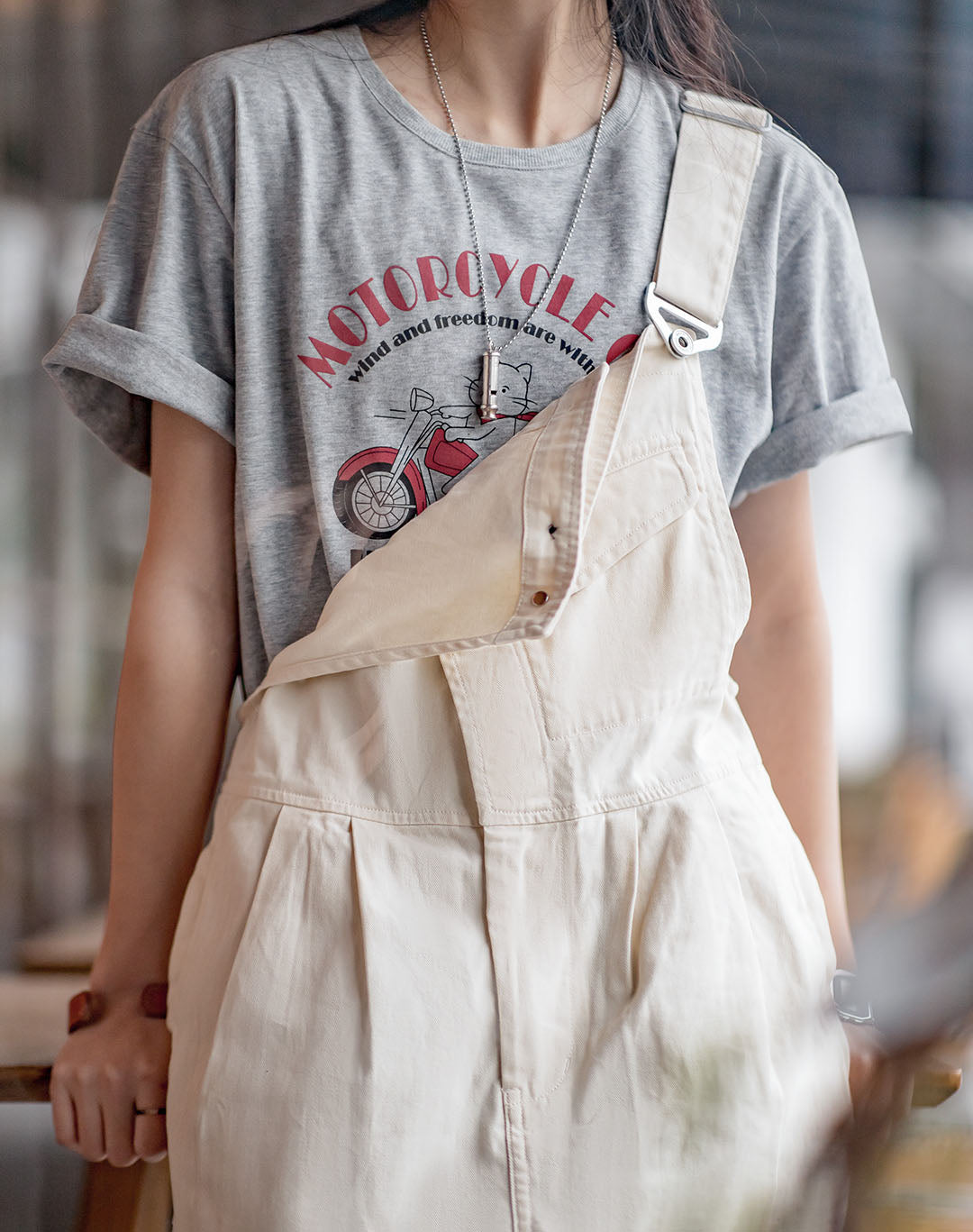 Retro Workwear Loose Straight Casual Women's Overall - Harmony Gallery