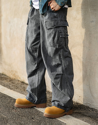 American Retro Mickey Round Head Big Martin Boots Thick Bottom Men's Boot - Harmony Gallery