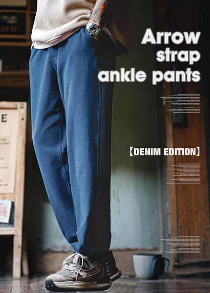 American Denim Sports Tapered Harem Sweatpants Men's Jeans