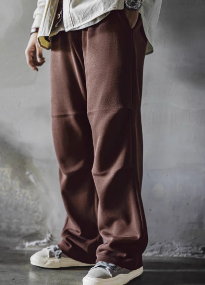 American Retro Double Pleated Drape Paratrooper Sweatpants Men's Trousers