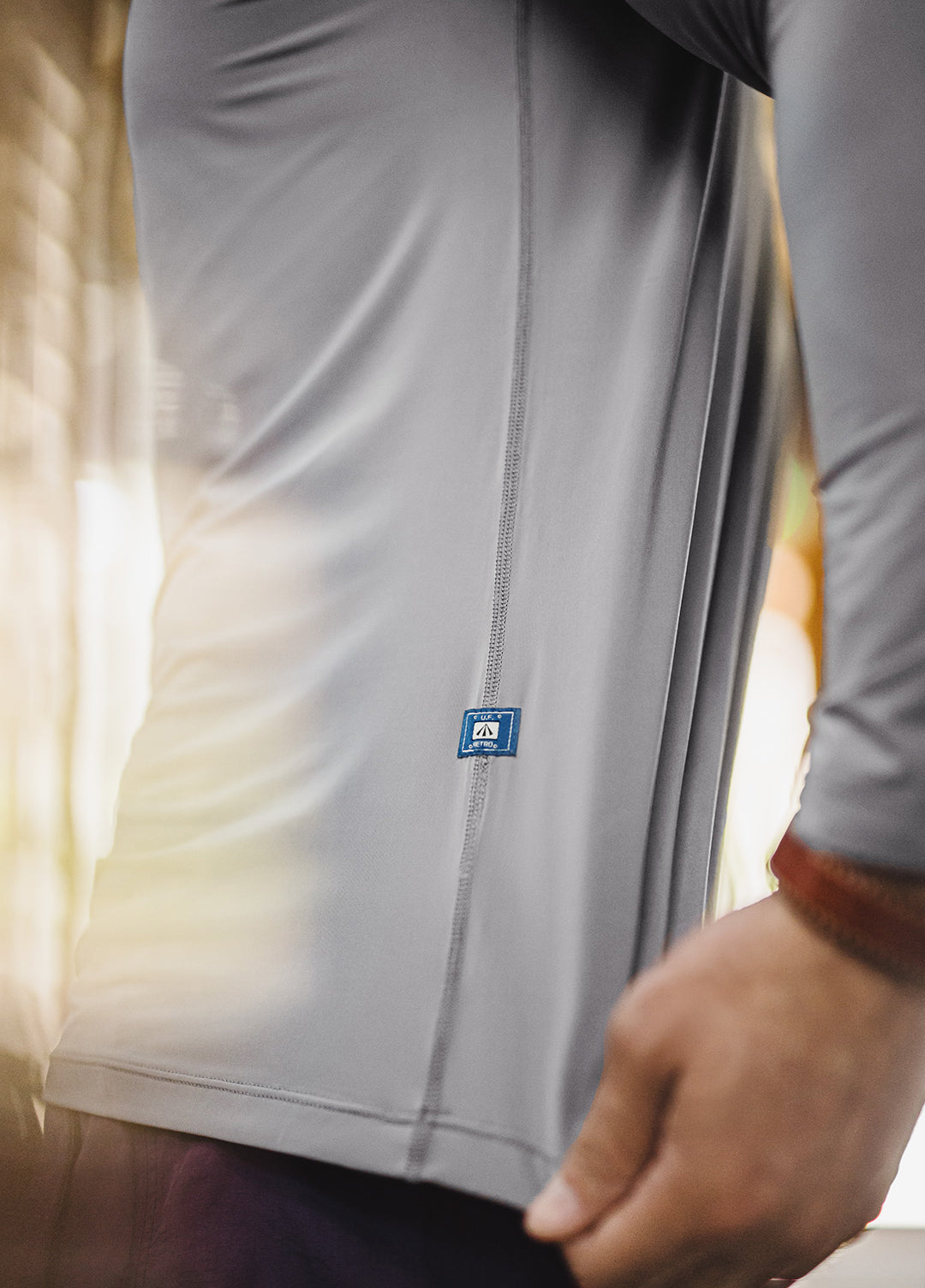 American Half-High Collar Fitness Elastic Gray Slim Ice Silk Men's Sweater - Harmony Gallery