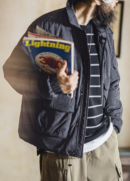 American Retro Batik M65 Hunting Warm and Rugged Cotton-Padded Men's Jacket