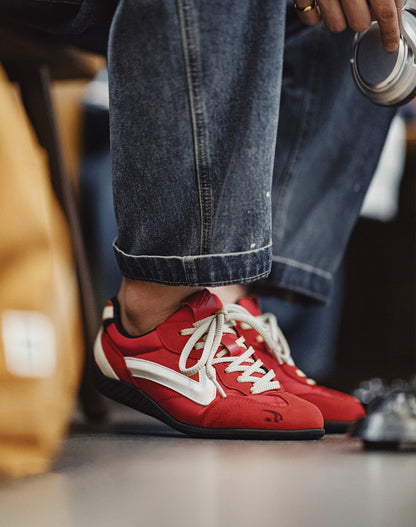American Retro Ferrari Red Racing Sports Lightweight Unisex Casual Shoes - Harmony Gallery