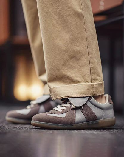 German Army Retro Flip-Up Moral Versatile Sports Men's Casual Shoes