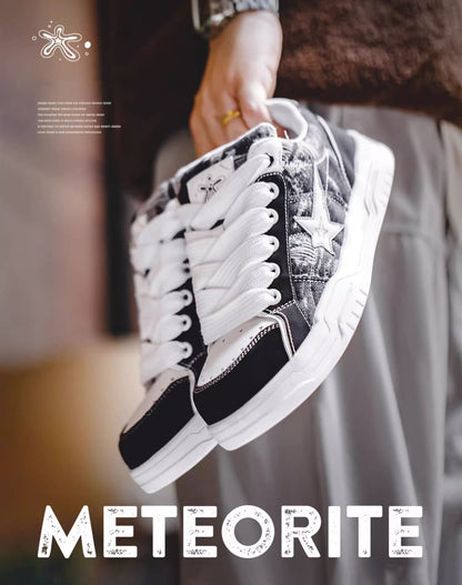 Meteorite Star Bread Versatile Skate Thick Sole Unisex Casual Shoes