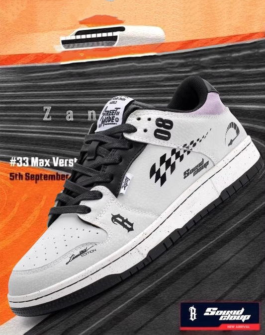 Racing Design Graffiti All-Match Sports Men's Casual Shoes - Harmony Gallery