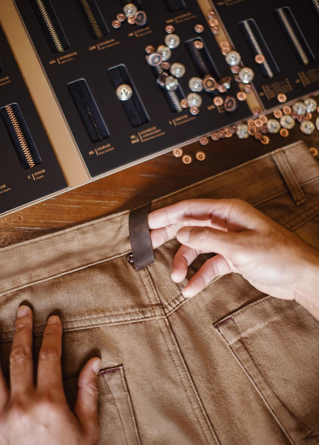 American Retro Maillard Fitted Straight Tube Tencel Lyocell Pants Men's Jeans - Harmony Gallery