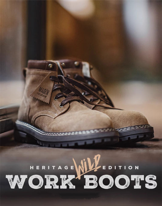 American Desert Genuine Leather Outdoor Men's Work Boot