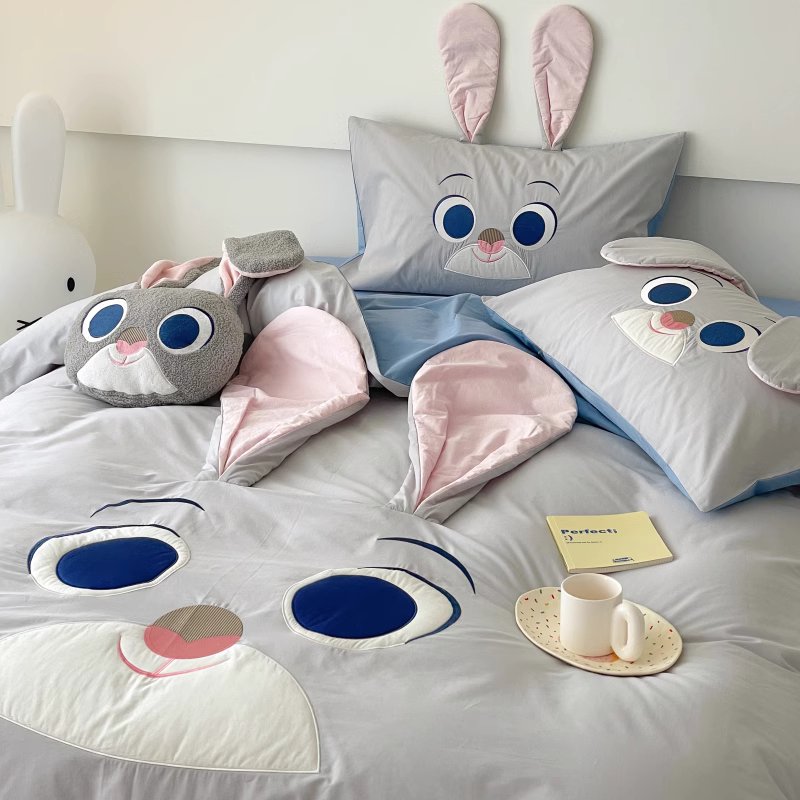 Disney Zootopia Judy Rabbit Washed Cotton Four-Piece Bed Set - Harmony Gallery