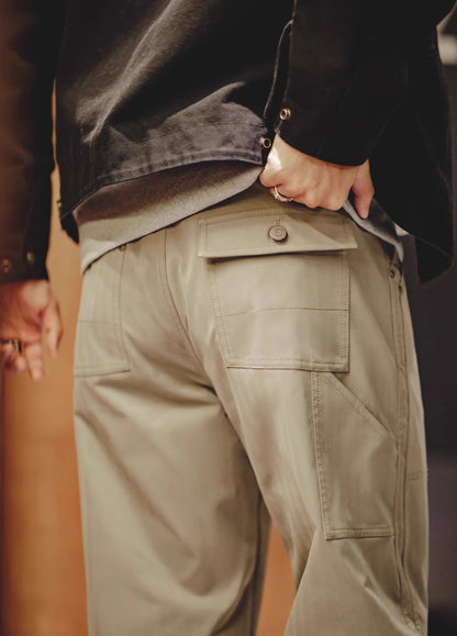American Retro Double Knee Stitching Multi-Pocket Men's Trousers - Harmony Gallery